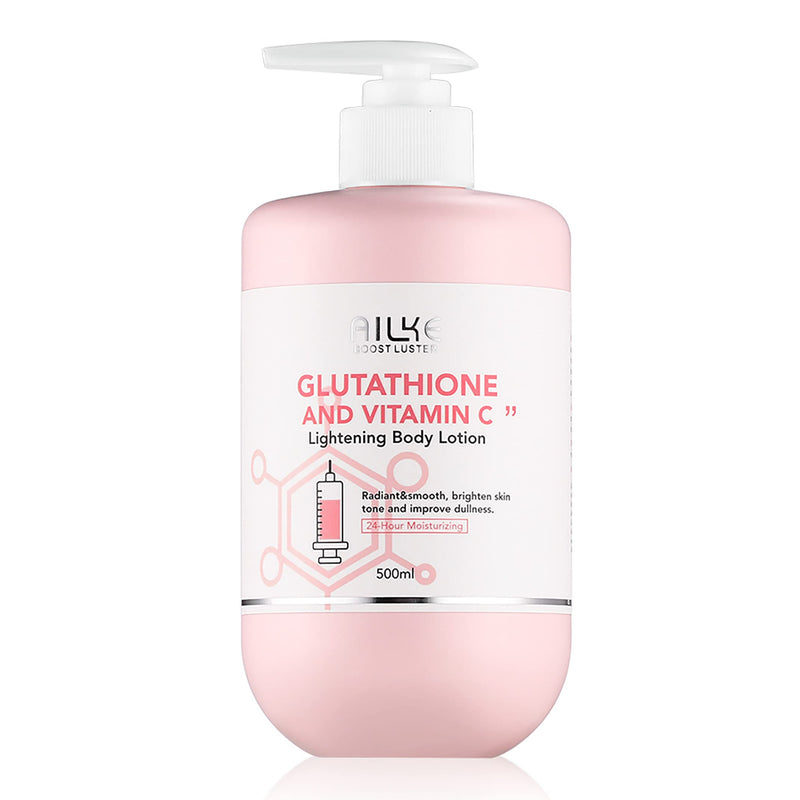 AILKE Daily Moisturizing Body Lotion, Visibly Enhances Skin Radiance, With Glutathione, Vitamin C, Moisturizing Cream from Normal to Dry Skin, Help Skin Soften and Smooth, 500 ml/ 16.9 fl oz