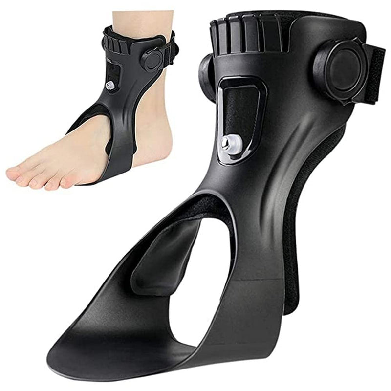 Drop Foot Brace Orthosis AFO AFOs Ankle Brace Support With Comfortable Inflatable Airbag for Hemiplegia Stroke Shoes Walking (Left foot, X-Large) Left foot
