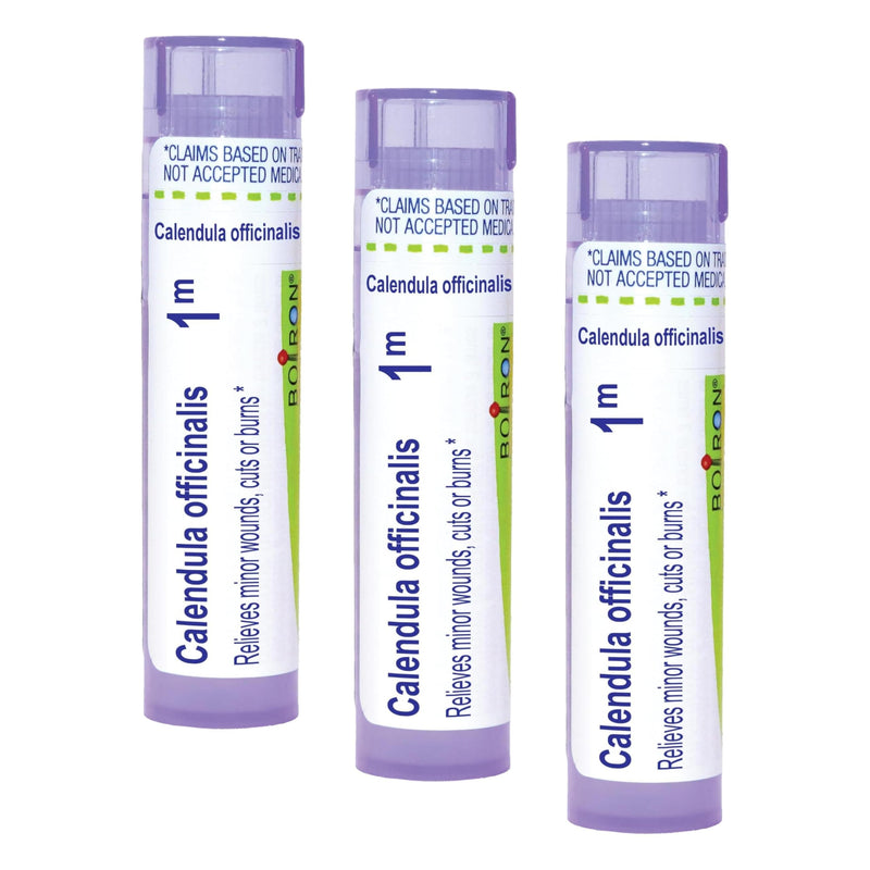 Boiron Calendula Officinalis 1M for Minor Wounds, Cuts or Burns - 80 Pellets (Pack of 3) 80 (Pack of 3)