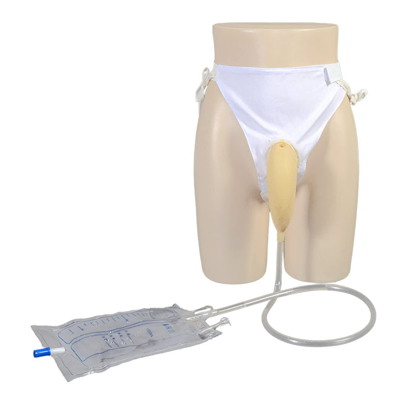 [Australia] - Wearable Urinal for Men, Protable Latex Material with Collection Urine Bag, Urinary Drainage Bag System,Skin-friendly and odorless (1000ml) (Universal style) Universal Style 