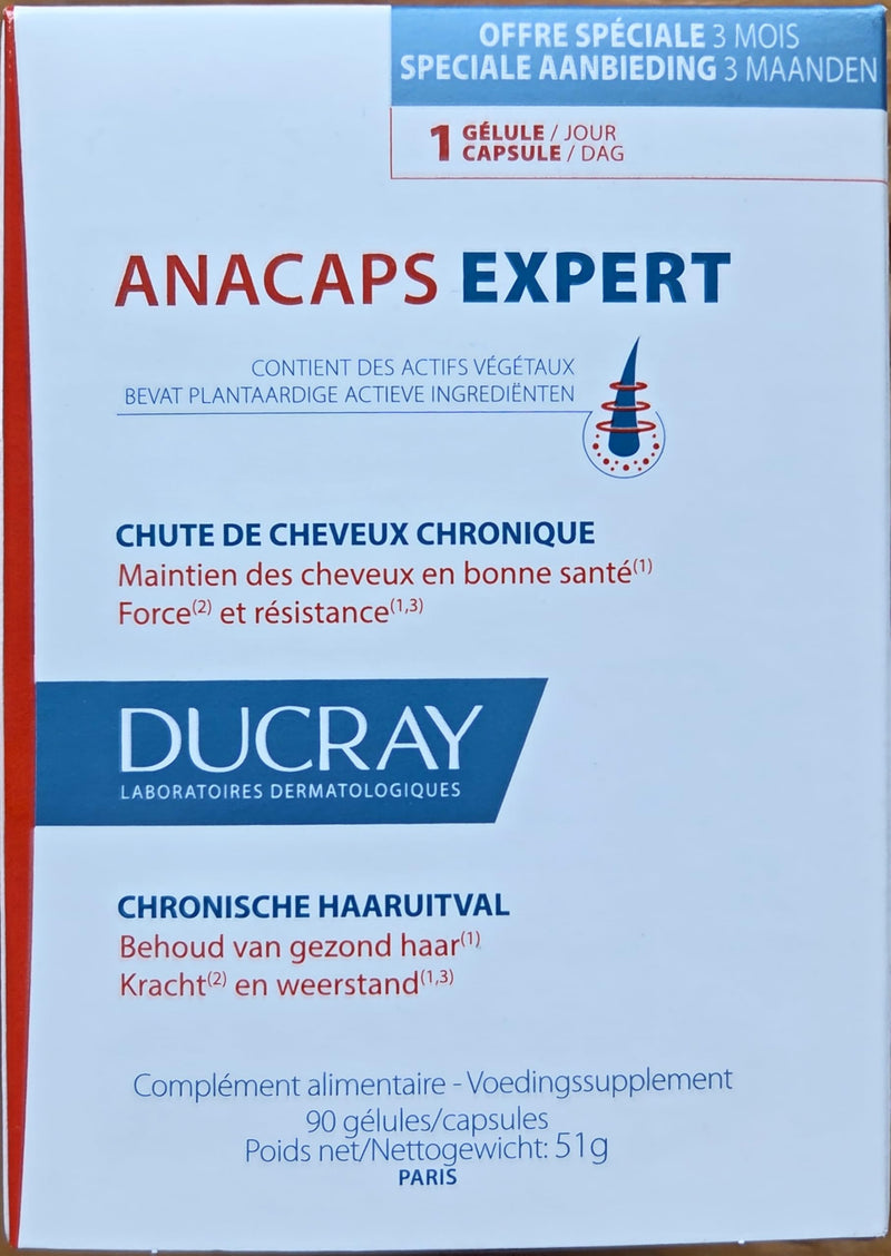 Ducray Anacaps Expert Complete Reactive Hair Loss 90 Capsules