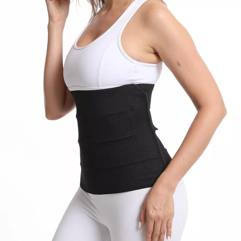 RADE Abdominal Binder, Waist And Stomach Wrap, Hernia And Abdominal Surgery Support, C Section Postpartum Recovery, Core Stabilizer Anti Sciatic Belly Bant For Women And Men (Black, Small) Black
