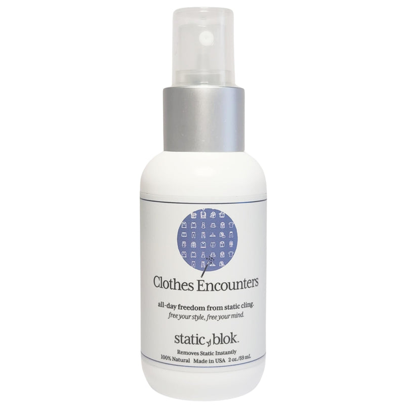 [Australia] - Anti-Static Spray for Clothes - Instantly Eliminate Static Cling, Flyaways, and Shocks from Clothes, Fabrics, Linens, Blankets & Rugs- All-Natural Formula - Lasts All Day- 2oz Travel Size 2 Fl Oz (Pack of 1) 