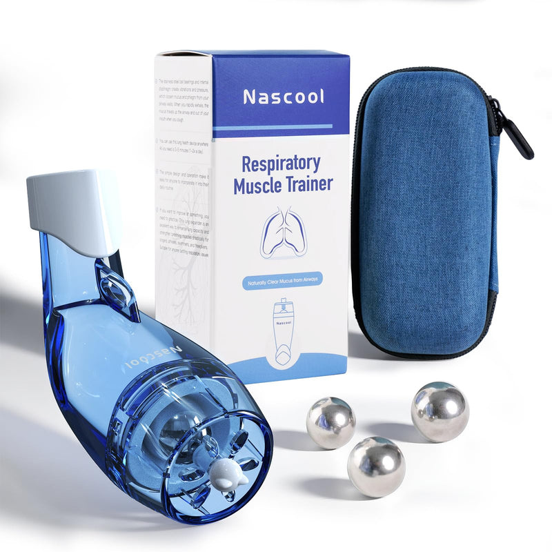 [Australia] - Sonmol Breathing Trainer with Travel Case, Portable Lung Trainer with 3 Resistance Steel Ball , Breathing Exercise Device for Lungs Not for Nasal Irrigation 