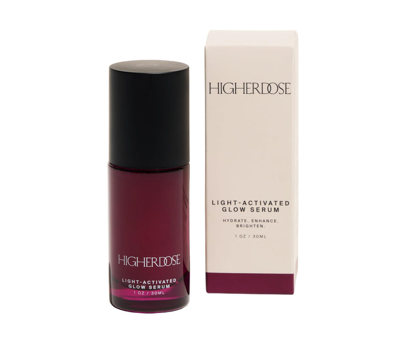 HigherDOSE Glow Serum - Facial Serum Formulated to Plump, Hydrate, and Stimulate Radiant Skin - Help Reduce Fine Lines and Wrinkles - 1 oz