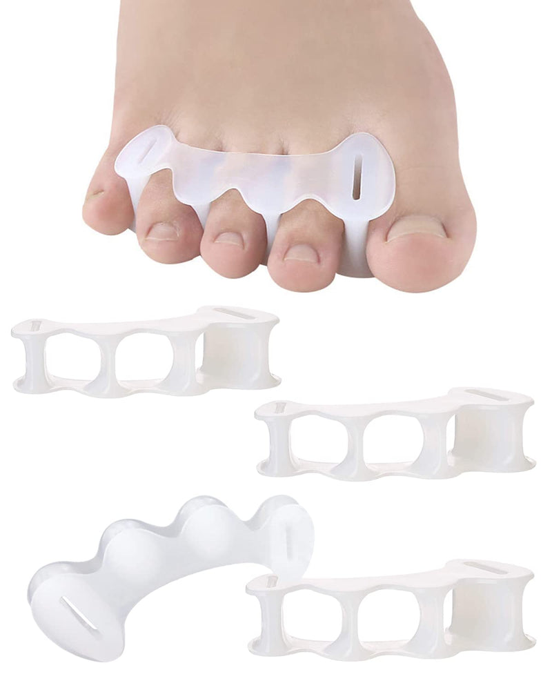 [Australia] - 2Pairs Toe Separators Toe Spacers for Women Men to Correct Bunion, Relieve Feet Pain, Foot Alignment, Toe Straighteners for Hammertoes, Plantar Fasciitis (M, Women Shoe Size 9-12.5, Men: 7-11) M, Women Shoe Size 9-12.5, Men: 7-11 