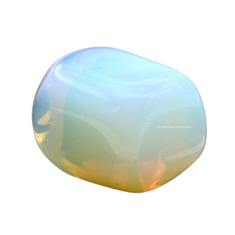 [Australia] - 1 oz Opalite Crystal Tumbled Stones Polished Rocks - Natural Gem Stones for Healing - DIY Crystals for Protection 1 oz 
