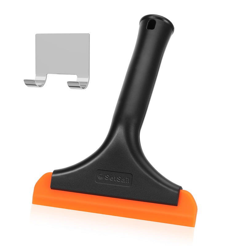 [Australia] - SetSail Shower Squeegee for Glass Doors, Small Squeegee for Shower Glass Door Mini Silicone Squeegee for Window, Door, Bathroom, Mirror, Car Window 1 Pack 