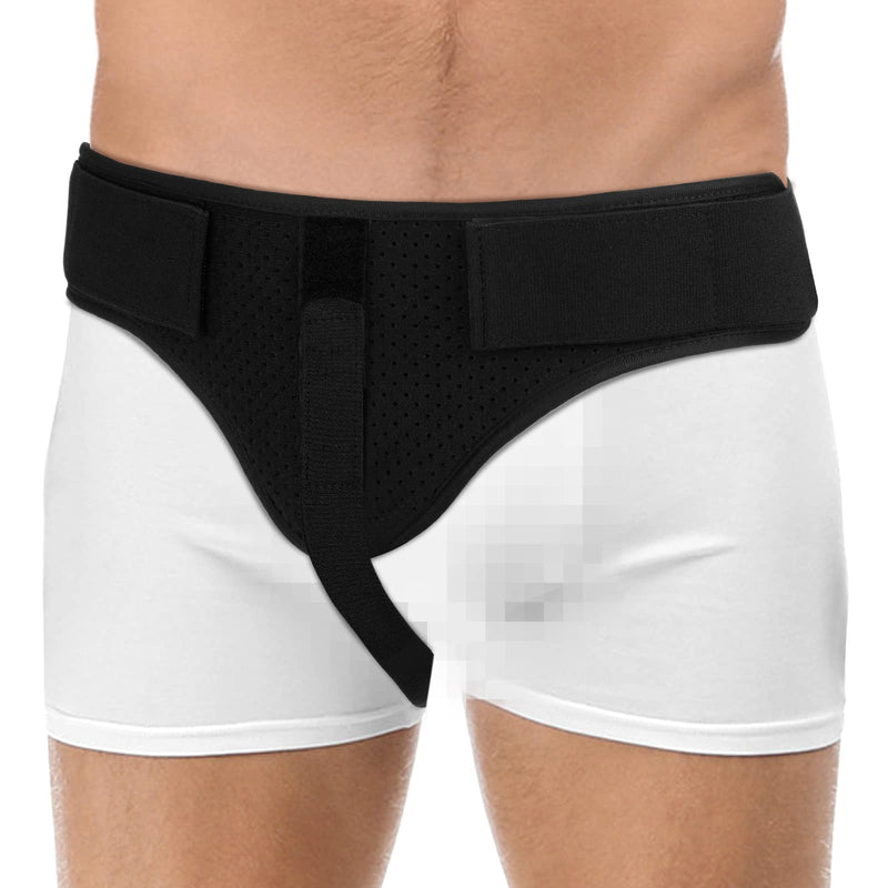 Jetec Hernia Belts for Men Groin Brace Left or Right Side Inguinal Hernia Support Supportive Groin Pain Truss Adjustable Removable Truss for Men Pain Relief Recovery(Classic) Classic