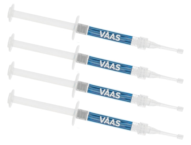 [Australia] - Teeth Whitening Gel for Trays, 4 Take Home Syringes, 35% Carbamide Peroxide, with Potassium-Nitrate, Trays Not Included, USA Made, Teeth Whitening Kit by Everest VAAS 1 Count (Pack of 4) 