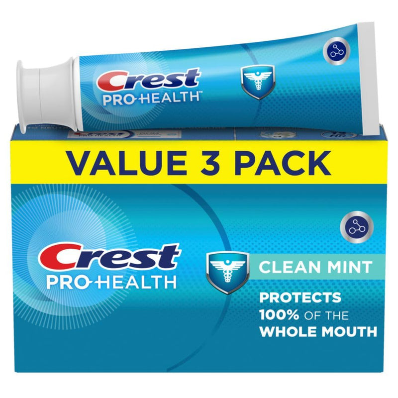 Crest Pro-Health Clean Mint Toothpaste (4.3oz) Triple Pack New