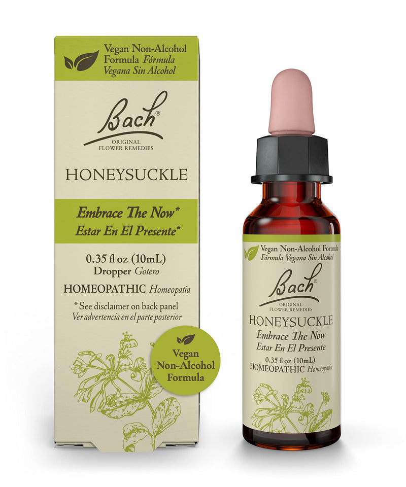 [Australia] - Bach Original Flower Remedies, Honeysuckle for Embracing The Now (Non-Alcohol Formula), Natural Homeopathic Flower Essence, Holistic Wellness and Stress Relief, Vegan, 10mL Dropper 