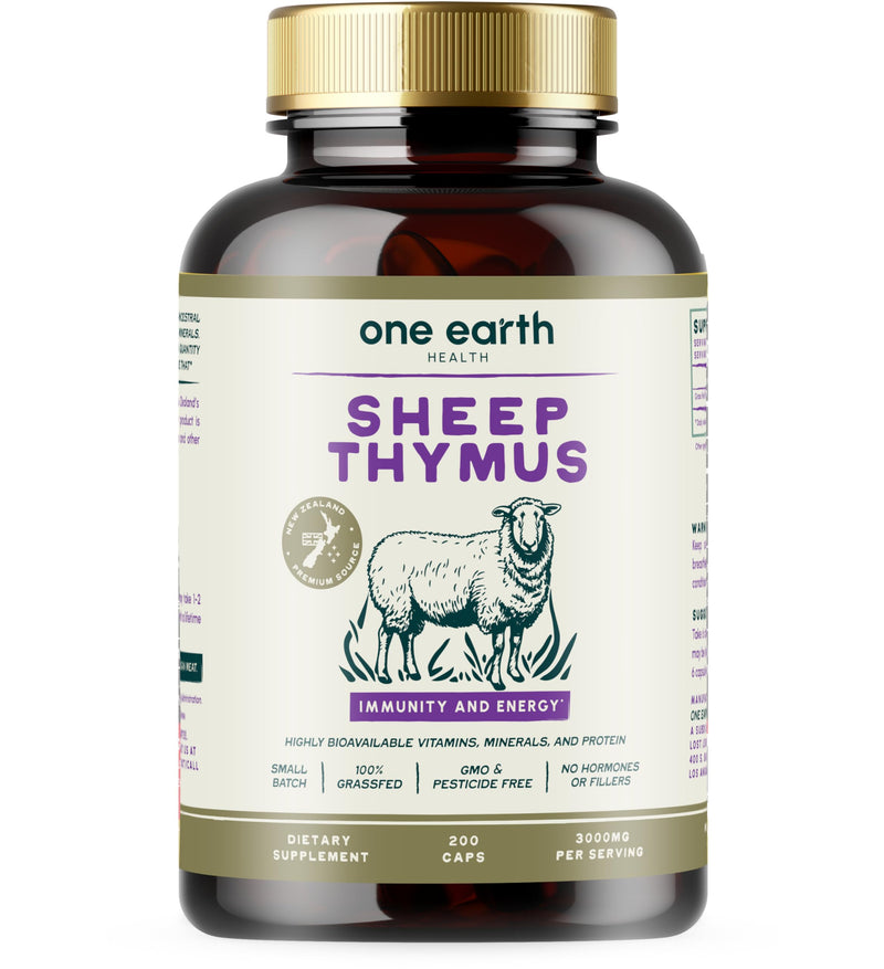 [Australia] - Grass Fed Thymus - New Zealand Sourced Thymus. 3,000mg per Serving, 200 Count 