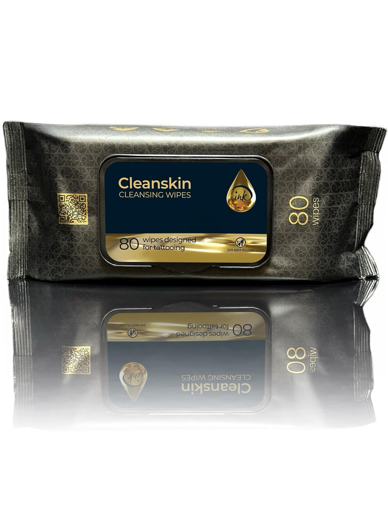 [Australia] - CleanSkin 80-Count Cleansing Green Soap for Tattooing, Microblading Supplies, Alcohol-free, Fragrance-free, Lint-free, Natural Ingredients, All-in-one Solution for Tattoo Aftercare 1 Pack 