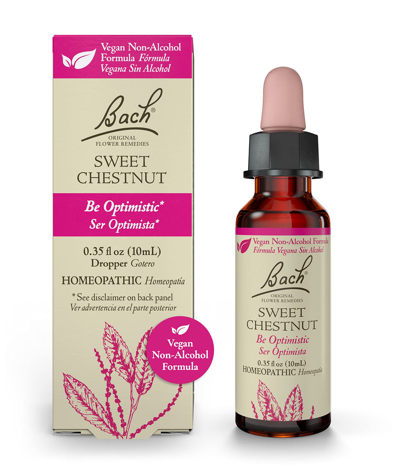 [Australia] - Bach Original Flower Remedies, Sweet Chestnut for Optimism (Non-Alcohol Formula), Natural Homeopathic Flower Essence, Holistic Wellness and Stress Relief, Vegan, 10mL Dropper 