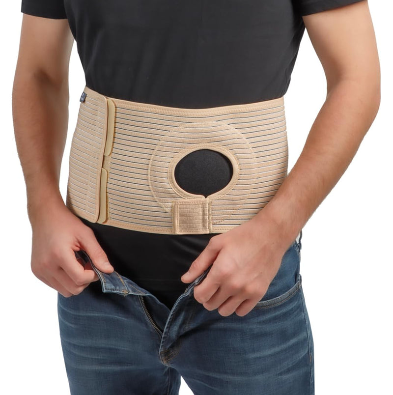 [Australia] - Movibrace Abdominal Ostomy Belt for Post-Operative Care after Colostomy or Ileostomy Surgery Unisex Abdomen (XX-Large, Beige) XX-Large 