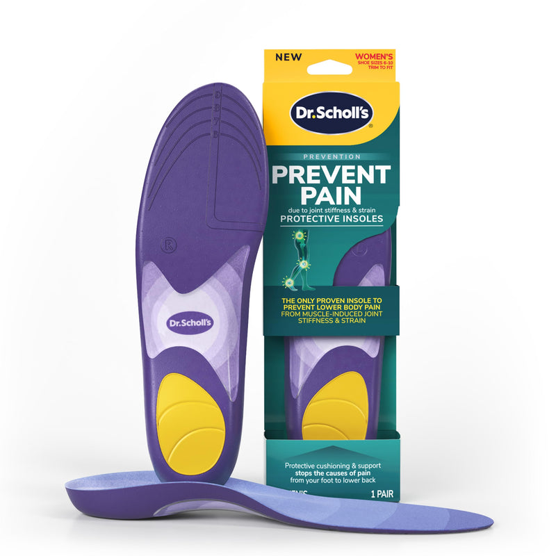 [Australia] - Dr. Scholl’s Prevent Pain Insoles for Women, Size 6-10, 1 Pair: The Only Proven Insole to Prevent Lower Body Pain - Arch Support Shoe Inserts for Women, Protect Against Lower Back, Knee and Foot Pain Shoe Insert Prevent Pain Women's 