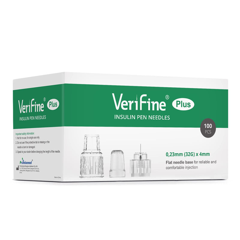 [Australia] - Pen Needles 32g 4mm Ultra Fine, Diabetic Needles for Insulin Injections, Compatible with Most Diabetes Pens, 100 Count 4mm x 32G (5/32”) 