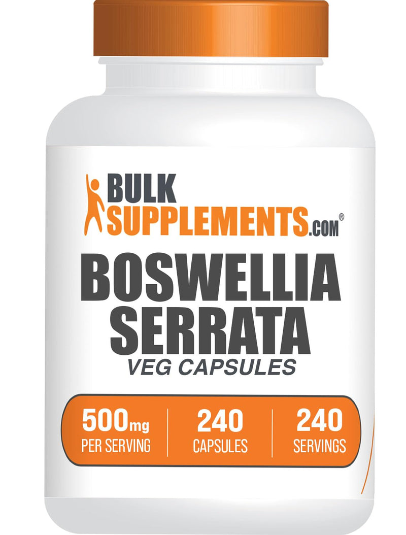 [Australia] - BulkSupplements.com Boswellia Serrata Extract Capsules - Boswellia Serrata Capsules - Boswellia Serrata Supplement, Gluten Free, 1 Capsule per Serving, 240 Veg Capsules (Pack of 1) 