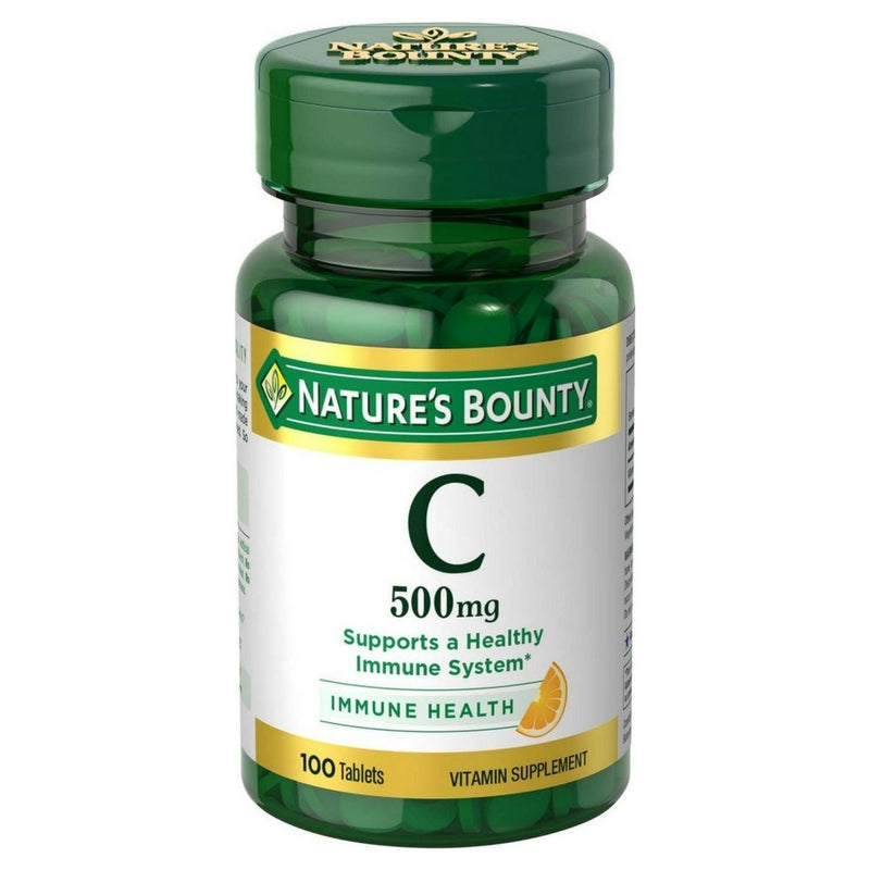 Nature's Bounty Vitamin C 500 mg Tablets 100 ea (Pack of 3) 100 Count (Pack of 3)