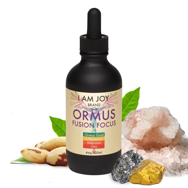 [Australia] - Ormus Monoatomic Gold, L-Theanine, Selenium, Zinc for Pineal Gland Detox, Lucid Dreaming, Kundalini Support, Neurological Strength Fusion Focus 4oz 