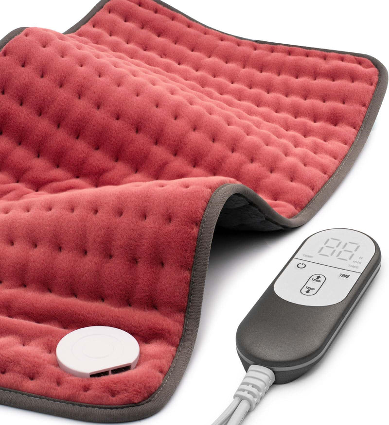 [Australia] - Heating pad for Back, Neck, Shoulder, Cramps and Leg Pain Relief, Heat pads Christmas Gifts for Women, Men, Mom, Dad, Auto-Off,Machine Washable,Moist Dry Heat Options,Extra Large 12"x24" Orange 12*24 Inch 
