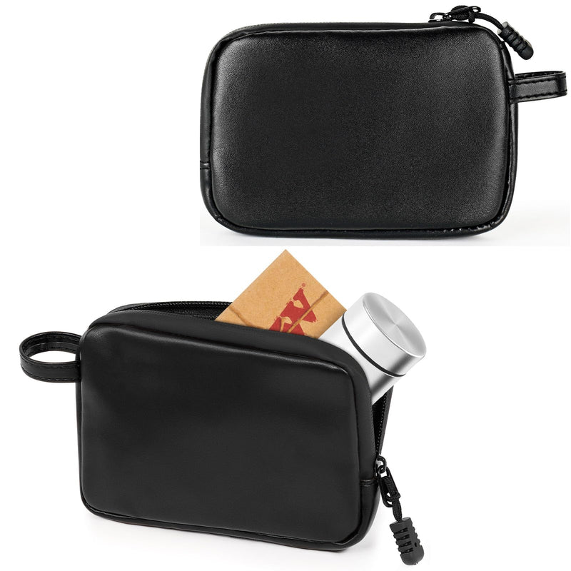 [Australia] - Smell Proof Bag Carbon Lined Container Odor Proof Bag Smoking Pipe Stash 6.3 x 4.3 Inch Durable Medicine Organizer Pouch Odorless Pipe Bags-Great Gifts for Women Black 