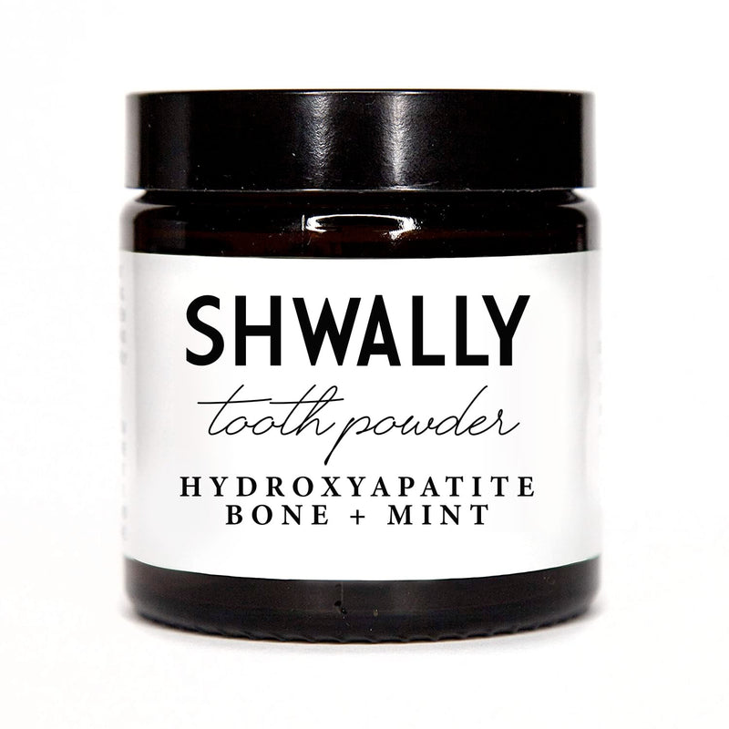Shwally Magical Tooth Powder W/Hydroxyapatite Cattle Bone & Fluoride Free Amish Eggshell + Organic Peppermint - 100% Fluoride Free ReMineralizing, Whitening & Polishing Powder 200+ Brushings (2 oz) 2 Ounce (Pack of 1)