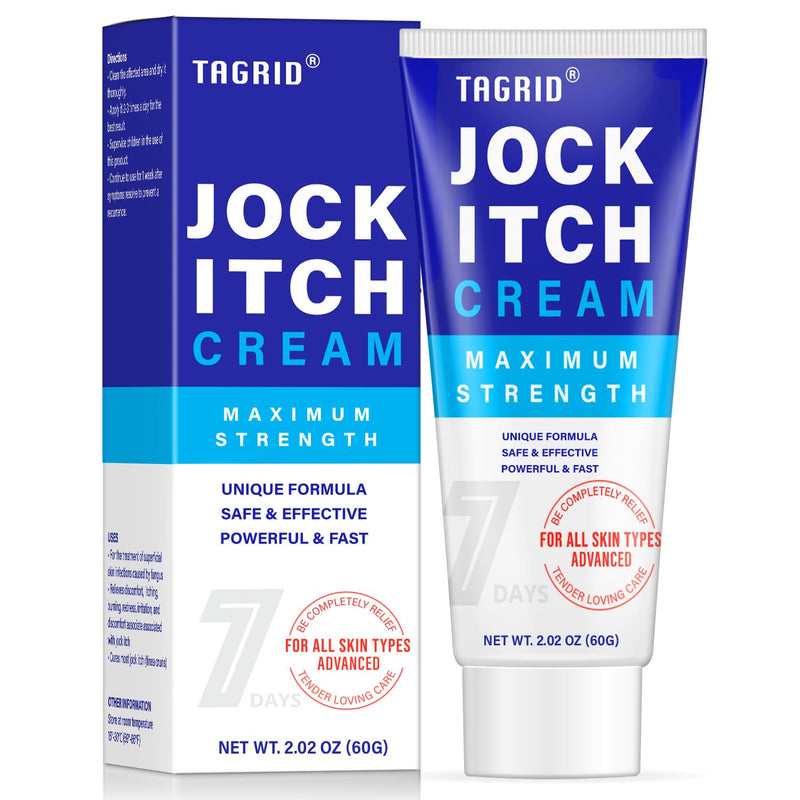 [Australia] - Jock Itch Cream, Jock Itch, Tinea Cruris, Jock Itch Cream Extra Strength for Men & Women, Tinea Corporis, Itch Cream - Powerful & Fast - 60g 2.02 Ounce (Pack of 1) 