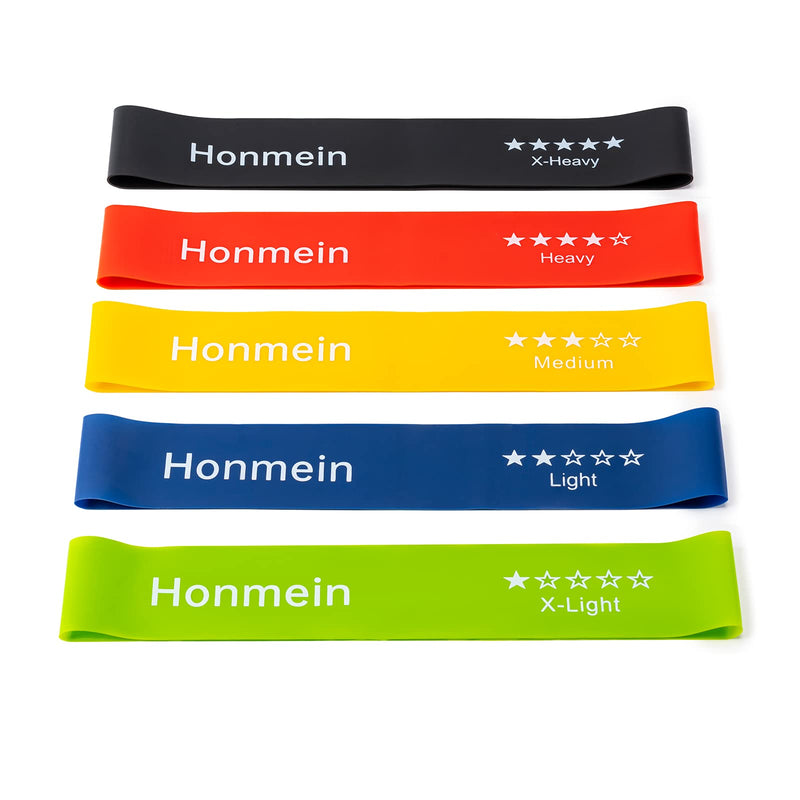 [Australia] - Resistance Bands for Working Out, Exercise Bands with 5 Resistance Levels Fit for Home Fitness, Strength Training, Natural Latex Resistance Band Include Instruction Guide and Carry Bag.… Assorted 