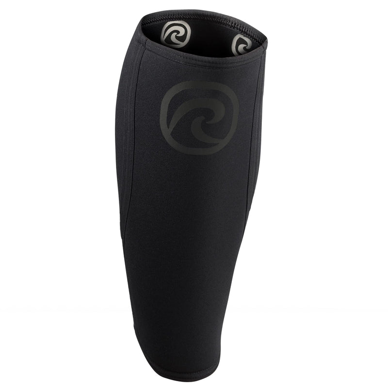 [Australia] - Rehband 5mm Neoprene Shin Calf Sleeve, Compression Support Men & Women for Calf and Shin, Promotes Blood Circulation, Ideal for Strength Training Carbon/Black - 1 Piece Large 