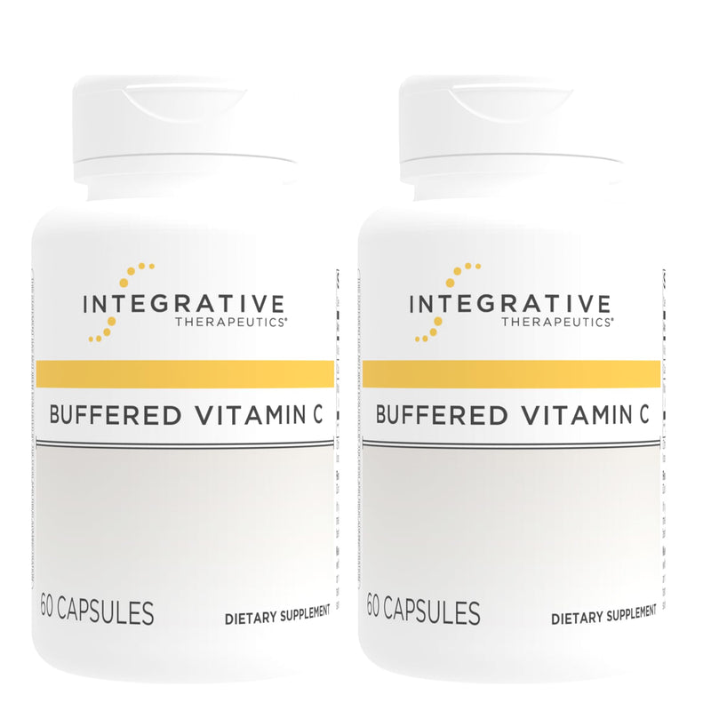 Integrative Therapeutics Buffered Vitamin C 1,000 mg - Easy, Daily Immune Support with Magnesium & Calcium* - Antioxidant Support for Healthy Skin & Connective Tissues* - 60 Vegan Capsules, 2
