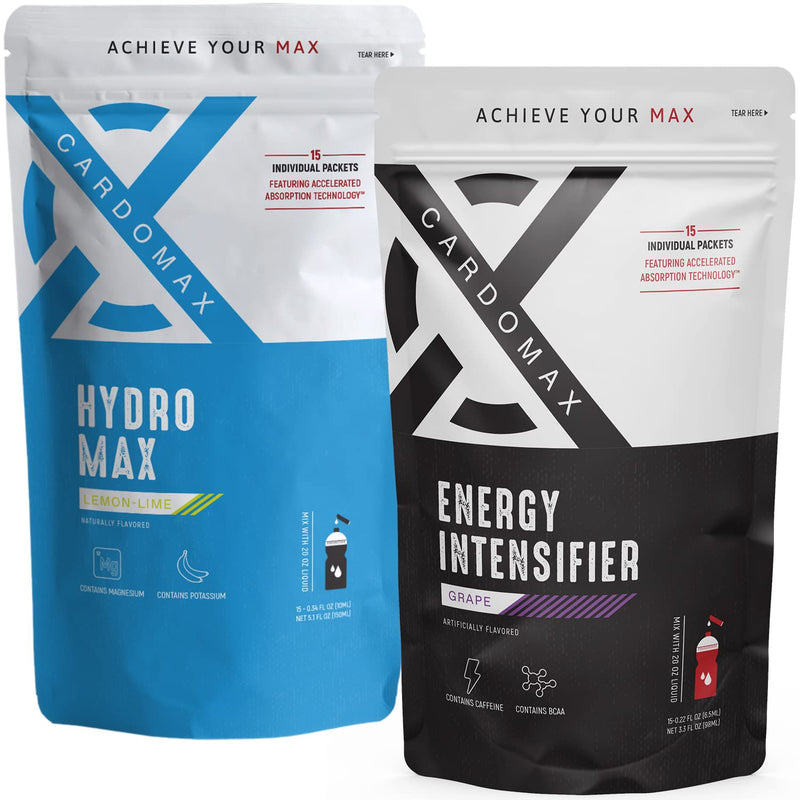 CardoMax - Energy Intensifier (Grape) & Hydromax Liquid Hydration (Lemon Lime) Bundle