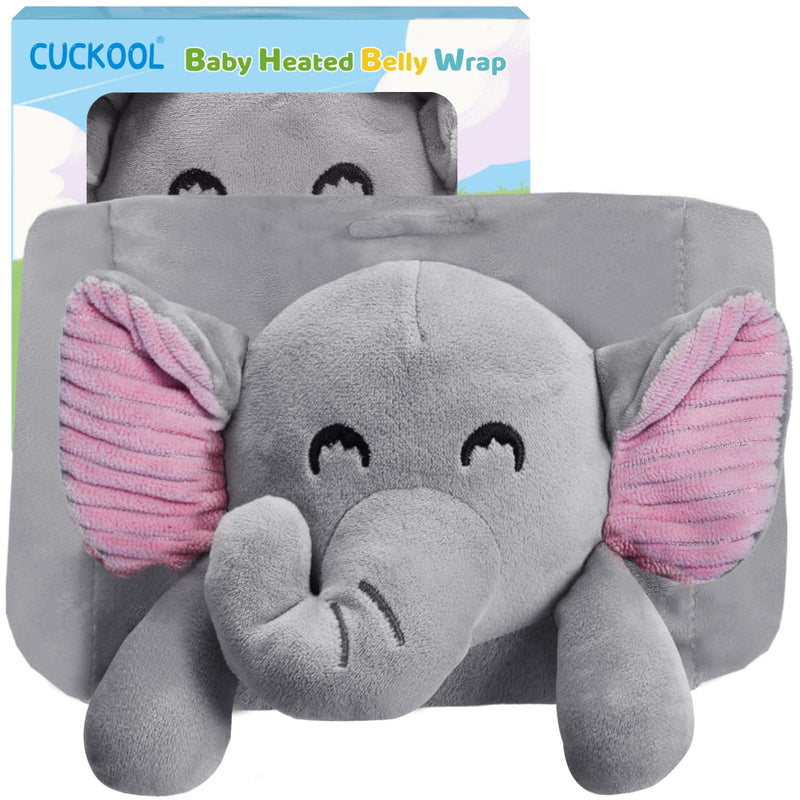 [Australia] - Colic Relief for Newborns, Baby Colic and Gas Relief, Baby Heated Tummy Wrap, Baby Heating Pad for Belly, Natural Relief for Upset Stomach in Babies and Toddlers (New Elephant) New Elephant 