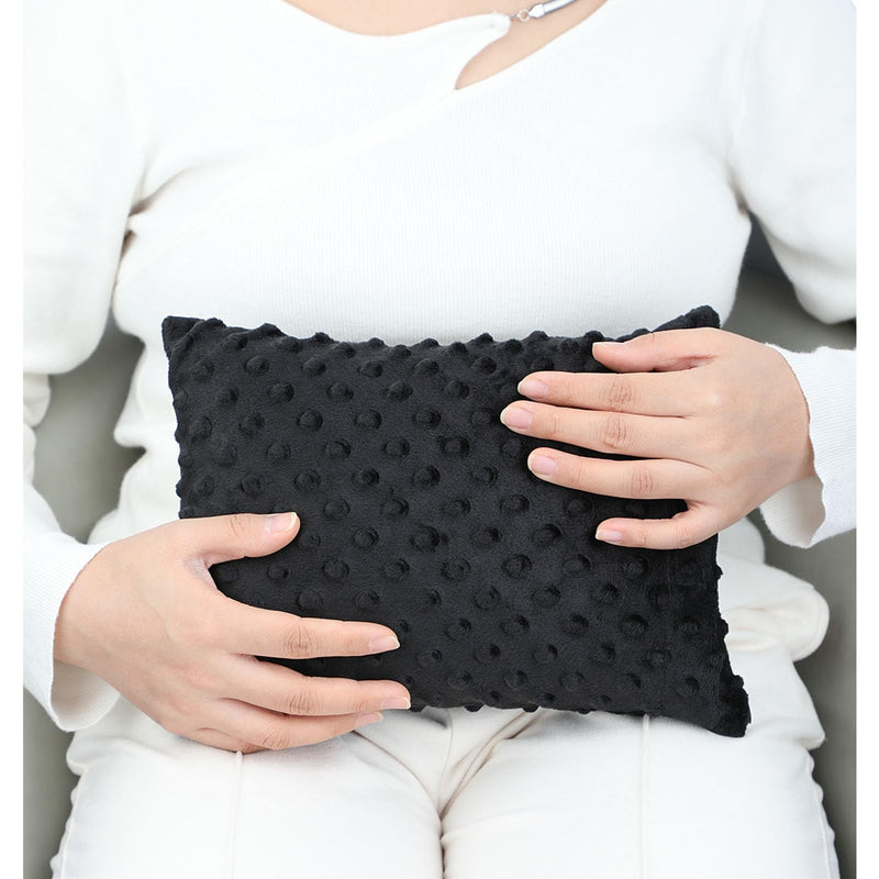 [Australia] - Tummy Tuck Pillow with Pocket Hysterectomy Pillows Hysterectomy Recovery Must Haves Gifts for Abdominal Surgery Tiny Cough Cushion Minky Dot Black 
