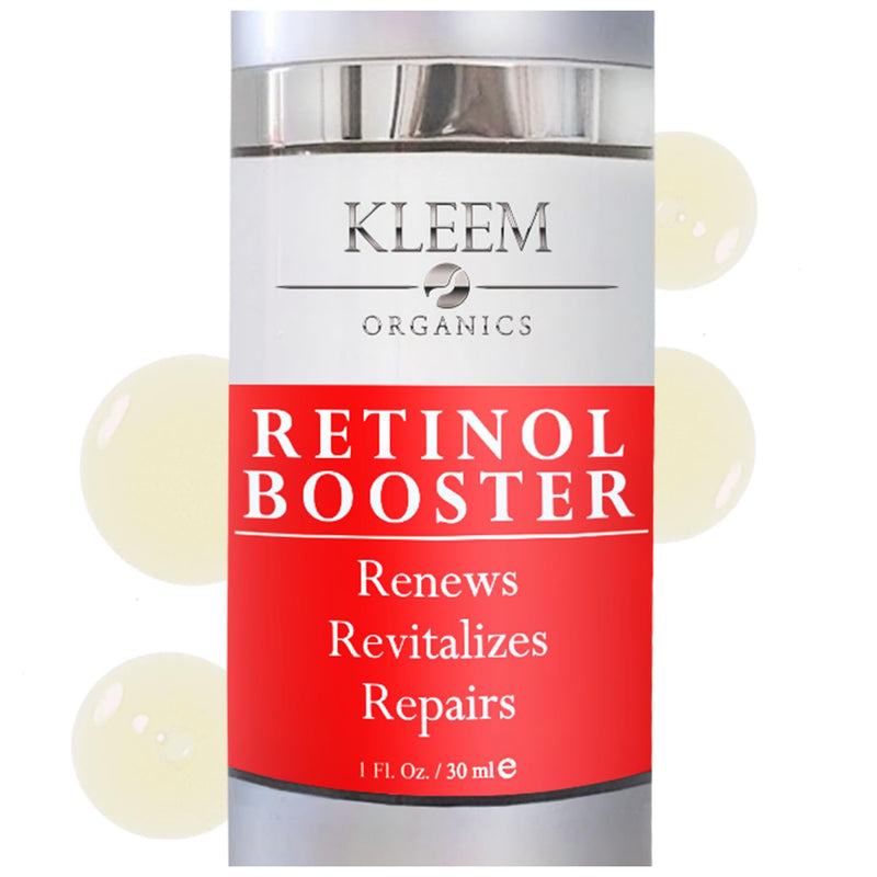 Kleem Retinol Serum 2.5% for Face Anti-Aging Serum with Hyaluronic Acid to Minimize Wrinkles. Improves Sun Damaged Skin and Fades Uneven Skin Tones - Vitamin A Serum (1oz)