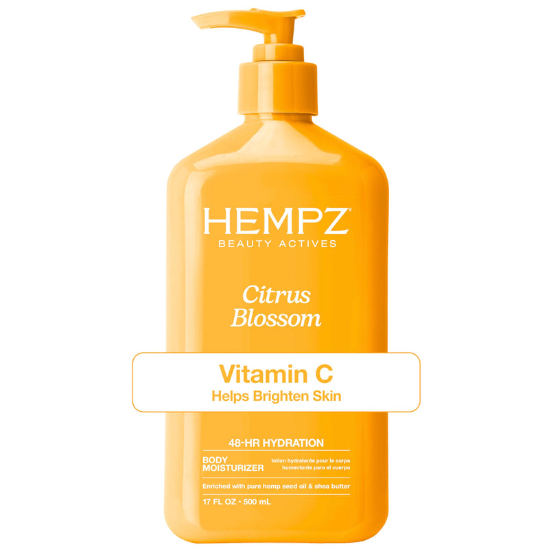 Hempz Body Lotion - Citrus Blossom Limited Edition Daily Moisturizing Cream with Vitamin C, Shea Butter, Aloe, Orange Extract, Hemp Seed Oil Body Moisturizer -17 Fl Oz | Daily Moisturizing Cream with Vitamin C, Brighten Skin, 48-Hour Hydration, Shea Bu...