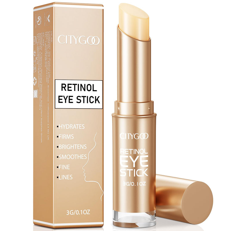 [Australia] - Retinol Eye Stick With Collagen, Hyaluronic Acid For Dark Circle, Wrinkles in 3-4 Weeks, Under Eye Cream Anti Aging, For Puffiness and Bags Reduces Fine Lines 