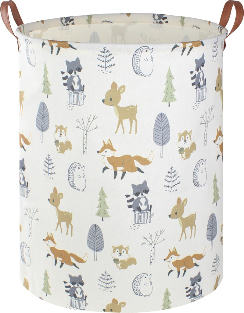 [Australia] - Baby Laundry Hamper,kids laundry Basket,Waterproof Storage Bin for Bedroom,Clothes Organizer Basket,Toys Box,Room Decor(Animal) Animal 