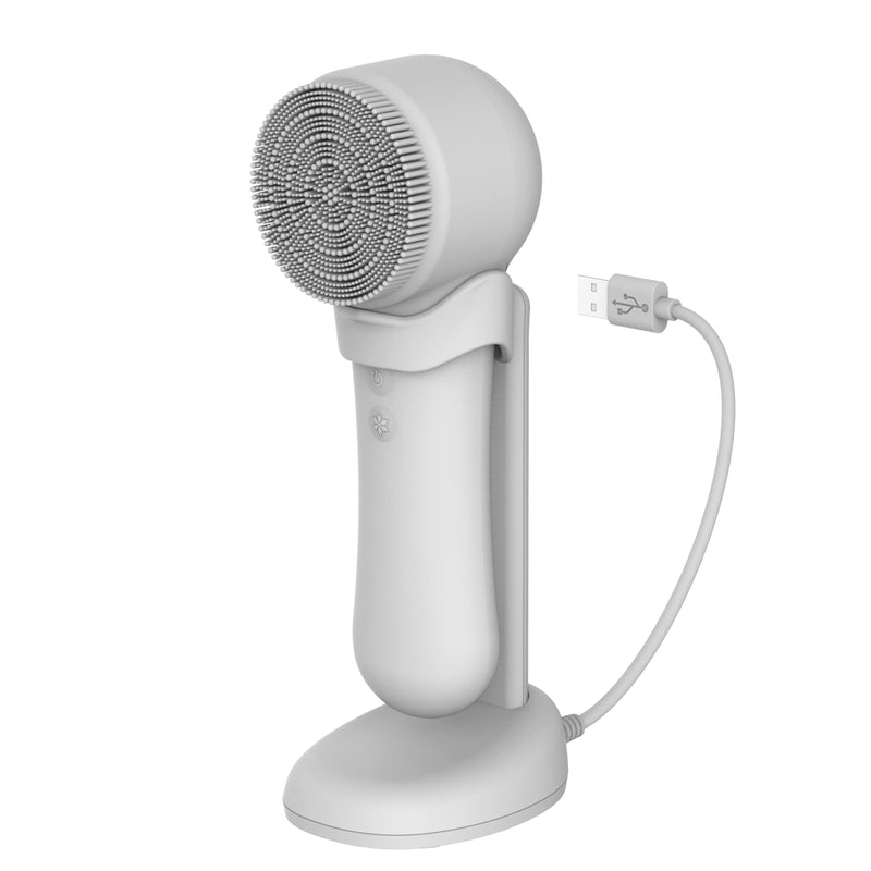 [Australia] - skn by conair Cryotherapy Advanced Facial Cleansing Brush, Featuring Ultra-Hygienic Silicone Brush Head and Cool Plate to Help Soothe Inflammation and Reduce Puffiness 