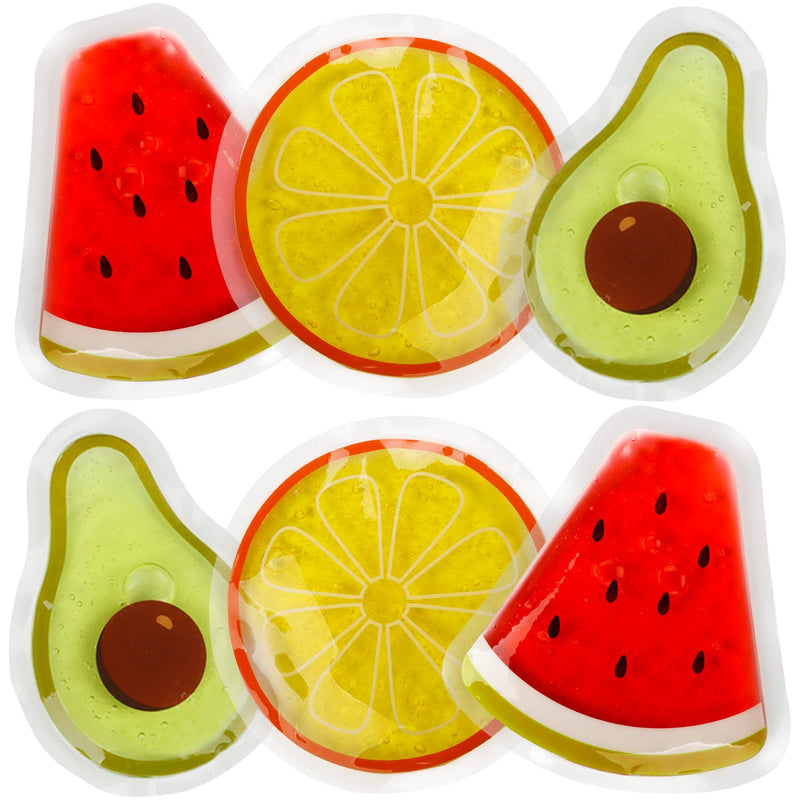 [Australia] - Kids Ice Packs for Boo Boos, 6 Pcs, FSA Eligible, Small Gel Packs for Injury Reusable Baby Toddler Hot Cold Compress Mini Recovery Gifts for Body Pain Relief, Toothache, Fever, First Aid, HSA Approved Kids Ice Packs - 6 Pack 6.0 