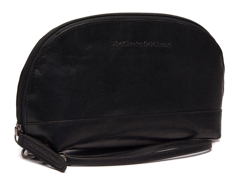 Chesterfield Brand Toiletry Bag TORINO | Made Of Leather | Large Cosmetics Case For Men And Women For Travel (Black)