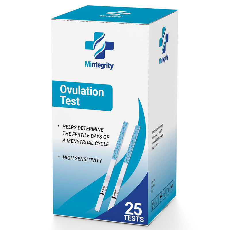 [25 Pack] Ovulation LH Test Strips, Rapid and Accurate Results #MT-W2-S