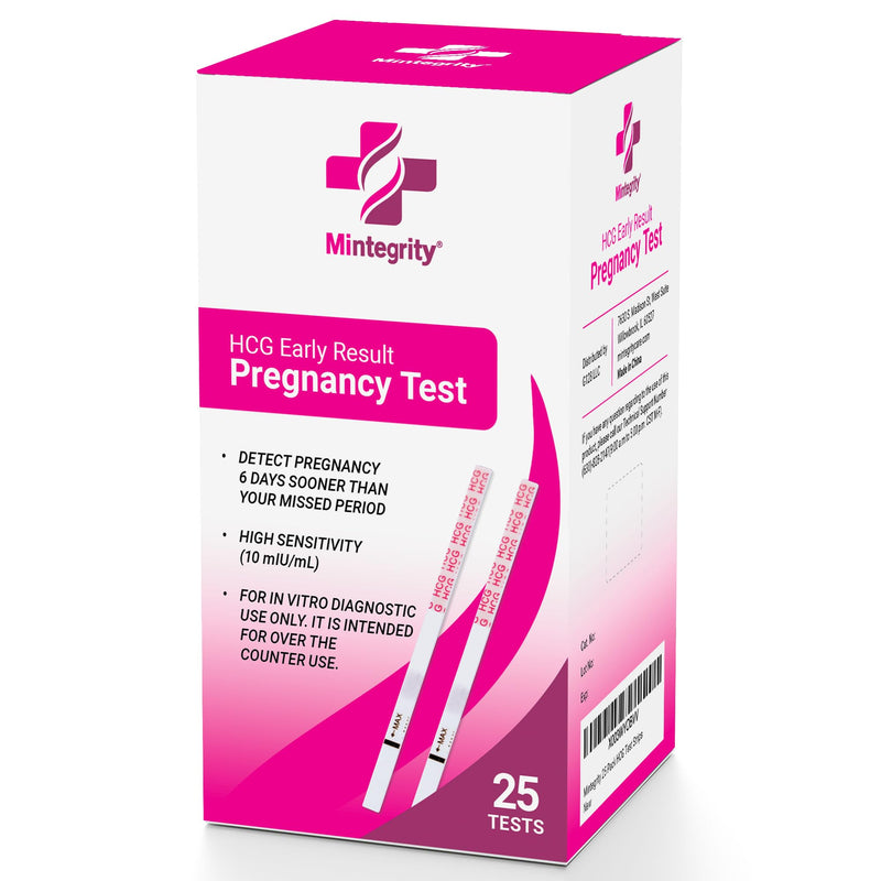 25 Pack Pregnancy Test Strips, Rapid and Accurate Results 1 Count (Pack of 25)