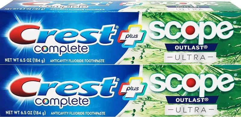 [Australia] - Crest Complete Whitening Plus Scope Outlast Ultra Toothpaste 6.5 oz (184g) - Pack of 2 