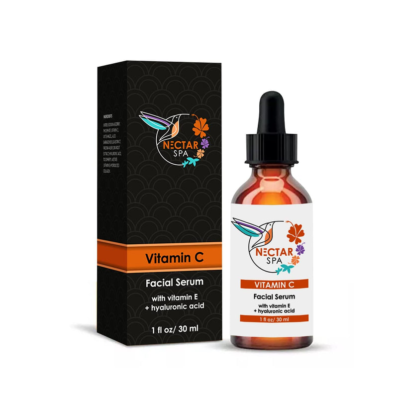 Vitamin C Facial Serum with Vitamin E + Hyaluronic Acid - 1 fl oz/ 30ml