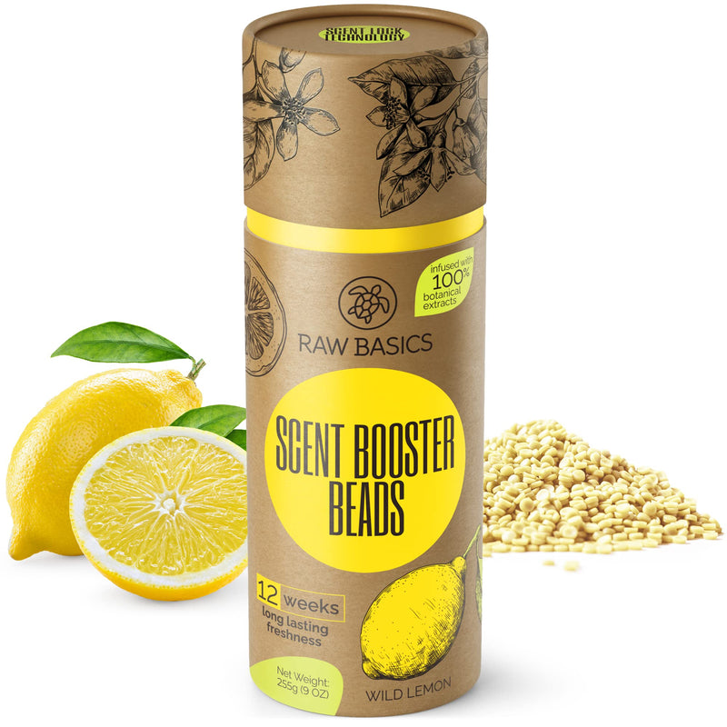 [Australia] - Scent Boosters for Washer, Wild Lemon Aroma - Bulk Laundry Booster Beads and Fabric Smell Deodorizer - In Wash Odor Eliminator Pods for Fresh Scented Clothes 