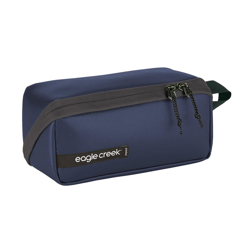 Eagle Creek Pack-It Gear Dopp Kit, Weekend Getaway Travel Pouch, Rush Blue | Durable, Water-Resistant Toiletry Bag, Strong Zippers, Easy to Carry Handle, Luggage Organizer