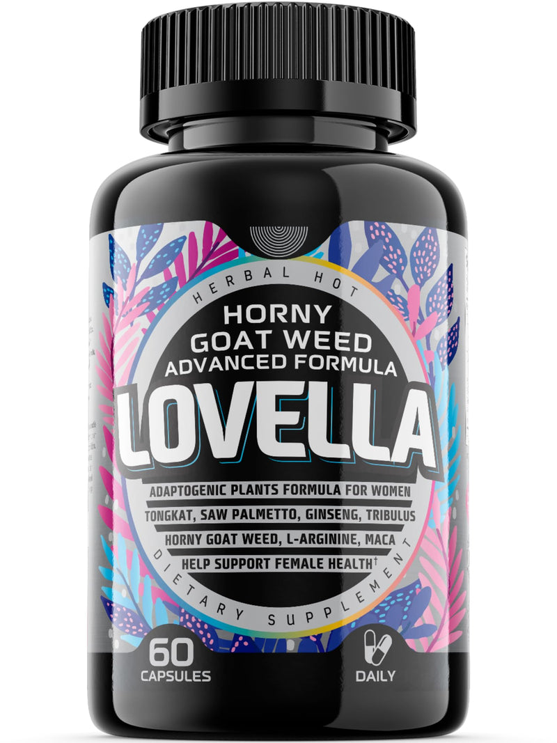 [Australia] - Hornygoatweed Women - Libido Booster for Women, Mood, Energy & Hormone Balance for Women w. Maca Root - Female Libido Booster w. Ginseng - Libido Supplement for Women w. Tribulus terrestris -60ct USA 