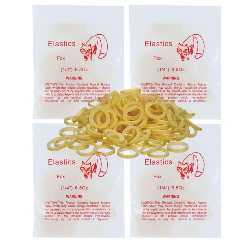 [Australia] - 400 Pack Orthodontic Elastics Dental Rubber Bands Intraoral Elastic Bands (Heavy, 6.5 Oz, 1/4'' (6.4mm)) 1/4'' Heavy, 6.5 Oz 